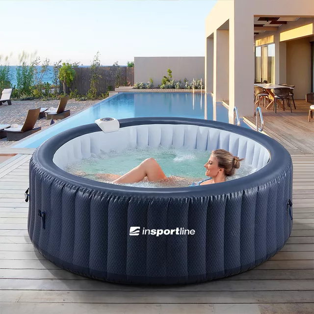 Duże jacuzzi ogrodowe z hydromasażem dla 6 osób inSPORTline Yanna