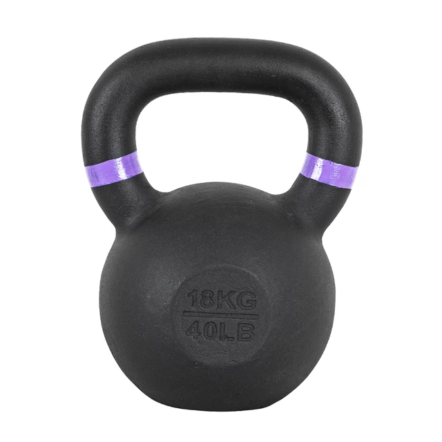 Hantle żeliwne inSPORTline Ketlebel Powder 4-20 kg powłoka proszkowa ∙ ergonomiczny uchwyt