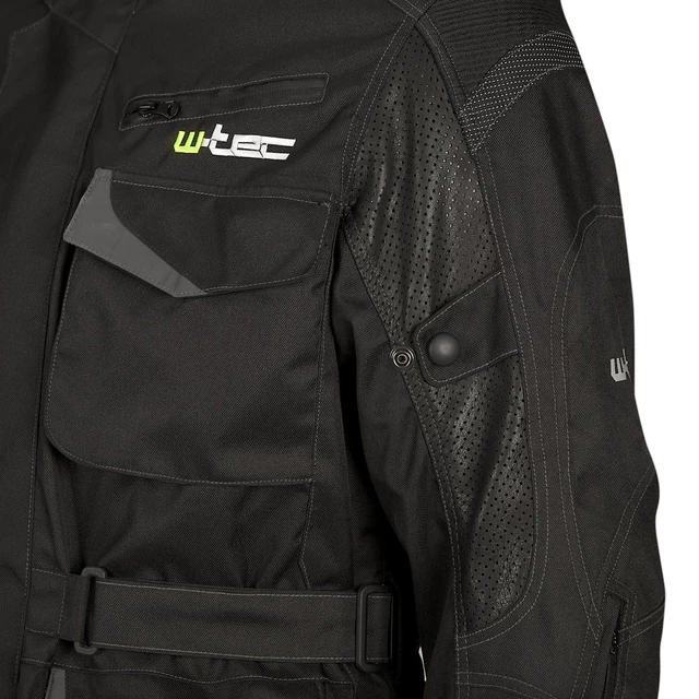 Kurtka motocyklowa W-TEC Nerva wodoodporna - Czarny