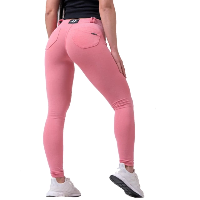 Legginsy damskie Nebbia Dreamy Edition Bubble Butt 537 - Pudrowy Różowy