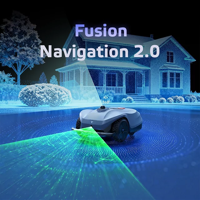 Robot koszący Hookii Neomow X2 ∙ do 4000 m² ∙ nawigacja 3D LiDAR SLAM ∙ bez przewodów ograniczających ∙ sterowanie aplikacją