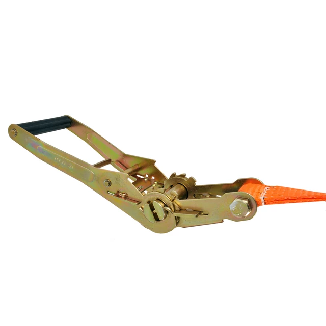 Lina do chodzenia slackline inSPORTline Ergo 15 m ∙ szer. 50 mm ∙ poliester PES ∙ nośność 200 kg ∙ z grzechotką i pierścieniem