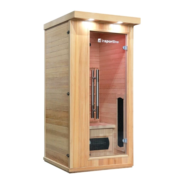Sauna na podczerwień inSPORTline Mettsa 100 ∙ 4 promienniki ceramiczne ∙ chromoterapia 7 kolorów ∙ Bluetooth ∙ jonizator
