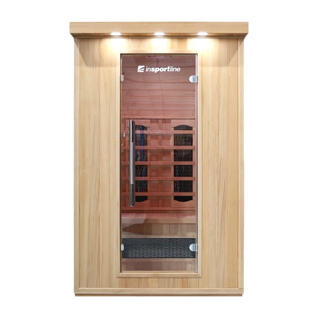 Sauna na podczerwień inSPORTline Mettsa 200 ∙ 6 promienników ceramicznych ∙ chromoterapia 7 kolorów ∙ Bluetooth ∙ jonizator