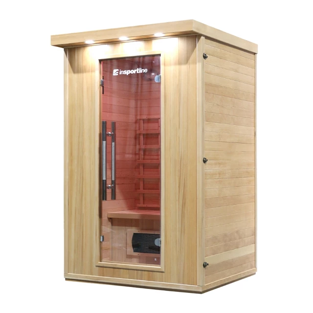 Sauna na podczerwień inSPORTline Mettsa 200 ∙ 6 promienników ceramicznych ∙ chromoterapia 7 kolorów ∙ Bluetooth ∙ jonizator