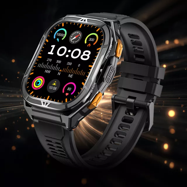 Smartwatch wodoodporny inSPORTline Zakuro – inteligentny zegarek 5 ATM ∙ połączenia ∙ kompas / barometr