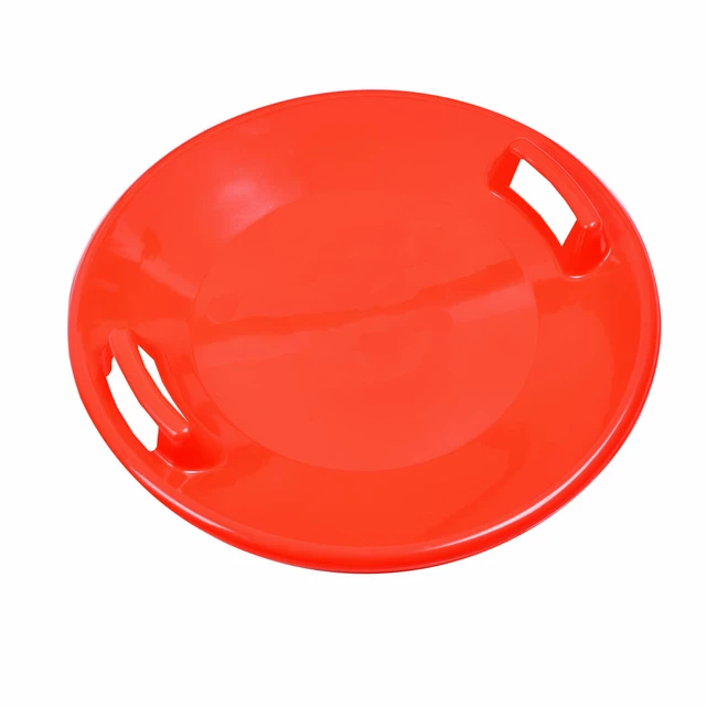 Ślizgacz śniegowy inSPORTline Snow Spartan Ufo ∙ ergonomiczne uchwyty ∙ nośność 75 kg ∙ utwardzony plastik ∙ lekki i trwały - Żółty - Czerwony