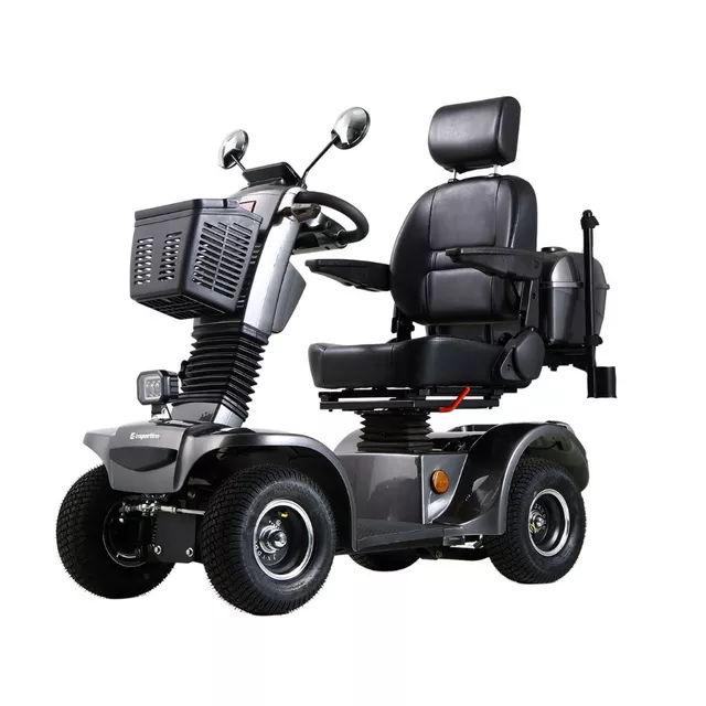 Czterokołowy wózek elektryczny inSPORTline Thodor ∙ 500 W ∙ zasięg 40 km ∙ obracane siedzisko ∙ nośność 150 kg - Szary