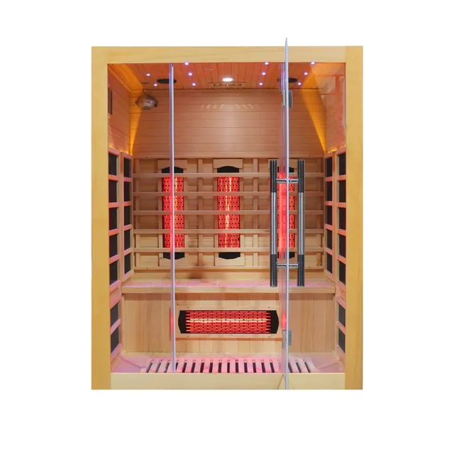 Sauna na podczerwień inSPORTline Trevirke 300 ∙ 11 promienników (4 full-spectrum + 7 karbonowych) ∙ 65 °C maks. ∙ jonizator powietrza