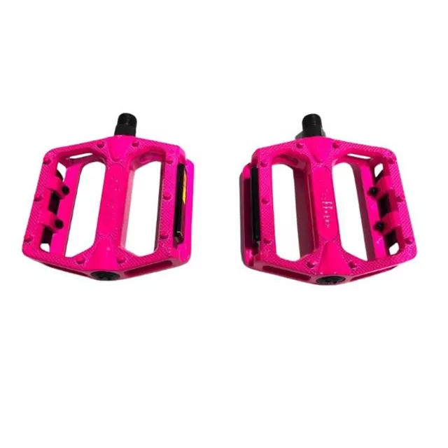 Pedały rowerowe aluminiowe Crussis Wellgo - Turkusowy - Magenta