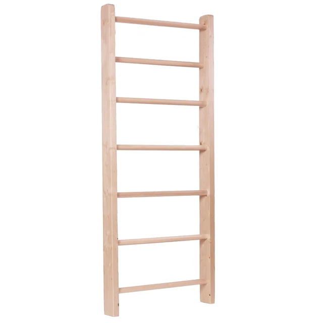 Drabinka gimnastyczna inSPORTline Steadyline 250×90 cm ∙ 9 szczebli ∙ nośność 130 kg ∙ drewno świerkowe ∙ lakier bezbarwny