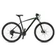Rower górski 4EVER FRONTBEE 29'' ∙ widelec amortyzowany SR Suntour z blokadą ∙ hamulce tarczowe Shimano ∙ 18 biegów ∙ waga 14 kg - perłowy czarny/zielony - perłowy czarny/zielony