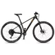 Młodzieżowy rower górski 4EVER Dark Sport 29" 8.0 ∙ napęd shimano deore ∙ widelec sr suntour air ∙ hamulce hydrauliczne - błyszczący czarny / brązowy - błyszczący czarny / brązowy