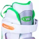 Regulowane rolki uniwersalne Worker Nubila ∙ ABEC 5 Carbon ∙ aluminiowa rama ∙ MicroLock ∙ Comfort Fit - Pomarańczowo-zielono-biały