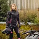 Damskie spodnie motocyklowe W-TEC Kaajla - Czarno-biały