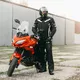 Rękawice motocyklowe skórzane W-TEC Radoon - Czarny