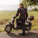 Męska kurtka motocyklowa soft-shell W-TEC Langon - Czarno-niebieski