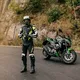 Męska skórzana kurtka motocyklowa W-TEC Velocity - Czarny-fluo