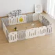 Duży plastikowy kojec dla niemowląt inSPORTline Klaudino 288x208x66 cm ∙ edukacyjny tor z autkami ∙ zamek bezpieczeństwa ∙ motyw chmurek