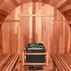 Sauna fińska beczka inSPORTline Viduor 600 ∙ drewno cedrowe ∙ dla 5-6 osób ∙ piec 6 kW
