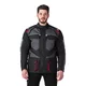 Męska kurtka motocyklowa W-TEC Burdys Evo - Czarno-szaro-czerwony