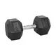 Hantle sześciokątne inSPORTline Hexsteel 2-40 kg ∙ antypoślizgowe uchwyty ∙ gumowana powłoka