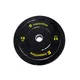 Obciążenie gumowe inSPORTline Bumper Plate Lite 15 kg ∙ żeliwo chromowane ∙ otwór olimpijski 50 mm ∙ odporne na uderzenia ∙ gumowane