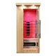 Sauna na podczerwień inSPORTline Mettsa 100 ∙ 4 promienniki ceramiczne ∙ chromoterapia 7 kolorów ∙ Bluetooth ∙ jonizator
