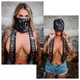 Wielofunkcyjna chusta na motor szalik ocieplacz na szyję W-TEC Black Heart Scarfest