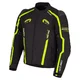Męska kurtka motocyklowa W-TEC Tonkawo ∙ wypinana podpinka ∙ ochraniacze CE ∙ slidery karbonowe ∙ garb aerodynamiczny ∙ wodoodporna - Czarny-fluo