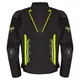 Męska kurtka motocyklowa W-TEC Tonkawo ∙ wypinana podpinka ∙ ochraniacze CE ∙ slidery karbonowe ∙ garb aerodynamiczny ∙ wodoodporna - Czarny-fluo