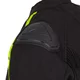 Męska kurtka motocyklowa W-TEC Tonkawo ∙ wypinana podpinka ∙ ochraniacze CE ∙ slidery karbonowe ∙ garb aerodynamiczny ∙ wodoodporna - Czarny-fluo