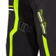 Męska kurtka motocyklowa W-TEC Tonkawo ∙ wypinana podpinka ∙ ochraniacze CE ∙ slidery karbonowe ∙ garb aerodynamiczny ∙ wodoodporna - Czarny-fluo