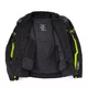 Męska kurtka motocyklowa W-TEC Tonkawo ∙ wypinana podpinka ∙ ochraniacze CE ∙ slidery karbonowe ∙ garb aerodynamiczny ∙ wodoodporna - Czarny-fluo