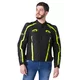 Męska kurtka motocyklowa W-TEC Tonkawo ∙ wypinana podpinka ∙ ochraniacze CE ∙ slidery karbonowe ∙ garb aerodynamiczny ∙ wodoodporna - Czarny-fluo