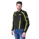 Męska kurtka motocyklowa W-TEC Tonkawo ∙ wypinana podpinka ∙ ochraniacze CE ∙ slidery karbonowe ∙ garb aerodynamiczny ∙ wodoodporna - Czarny-fluo