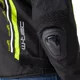 Męska kurtka motocyklowa W-TEC Tonkawo ∙ wypinana podpinka ∙ ochraniacze CE ∙ slidery karbonowe ∙ garb aerodynamiczny ∙ wodoodporna - Czarny-fluo
