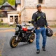 Jeansy motocyklowe męskie W-TEC Arikaro ∙ ochraniacze kolan/bioder ∙ wzmocnienia aramidowe ∙ wentylacja ∙ elastyczne ∙ ochrona AA - Czarny