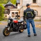 Jeansy motocyklowe męskie W-TEC Arikaro ∙ ochraniacze kolan/bioder ∙ wzmocnienia aramidowe ∙ wentylacja ∙ elastyczne ∙ ochrona AA - Czarny