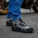Buty motocyklowe męskie W-TEC Milwook ∙ skóra zamszowa ∙ membrana wodoodporna ∙ ochrona kostek ∙ oddychające - Szaro-czarny