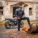 Skórzana kurtka motocyklowa W-TEC Mungelli EVO ∙ wyjmowane ochraniacze CE poziomu 2 ∙ odpinana ocieplana wkładka ∙ styl vintage - vintage czarno-brązowy