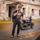 Męskie skórzane buty motocyklowe W-TEC Colton - Brązowy