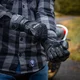 Rękawice motocyklowe W-TEC Kosor ∙ skórzane z protektorami tpu ∙ przewiewna mesh ∙ wzmocniona dłoń ∙ zapięcie na rzep - Czarny