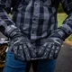 Rękawice motocyklowe W-TEC Kosor ∙ skórzane z protektorami tpu ∙ przewiewna mesh ∙ wzmocniona dłoń ∙ zapięcie na rzep - Czarny
