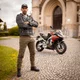 Spodnie motocyklowe męskie jeansy W-TEC Wallbridge Olive