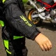 Dziecięca kurtka motocyklowa W-TEC Pinapoco ∙ wyjmowane ochraniacze ∙ regulacja rozmiaru ∙ wiatro-wodoodporna ∙ wentylacja - Czarny-fluo