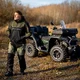 Męska kurtka motocyklowa W-TEC Annorack ∙ Softshell ∙ ochraniacze CE ∙ wentylacja - khaki-czarny