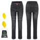 Damskie jeansy motocyklowe W-TEC Biterillo Lady ∙ aramid ∙ ochraniacze ∙ wentylacja ud ∙ wysoki stan ∙ elastyczne panele - Niebieski - Czarny