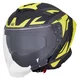 Kask motocyklowy W-TEC Voltik Graphic ∙ blenda przeciwsłoneczna ∙ wentylacja ∙ wyjmowana wyściółka ∙ homologacja ECE 22.06 - Żółty