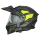 Kask motocyklowy szczękowy 3w1 W-TEC Neovu Graphic ∙ blenda przeciwsłoneczna ∙ demontowalny daszek - Czarno-czerwony